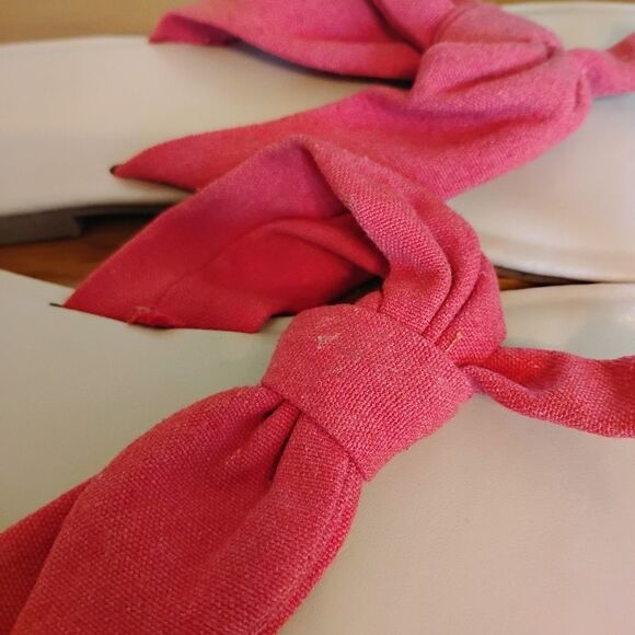 A new day women's red tan open toe slip on flat flip flops size 8 casual syle - Picture 4 of 6